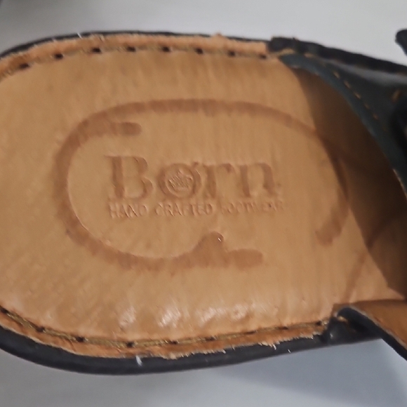 Born Black Leather Mules with Ergonomic Design - Picture 9 of 13